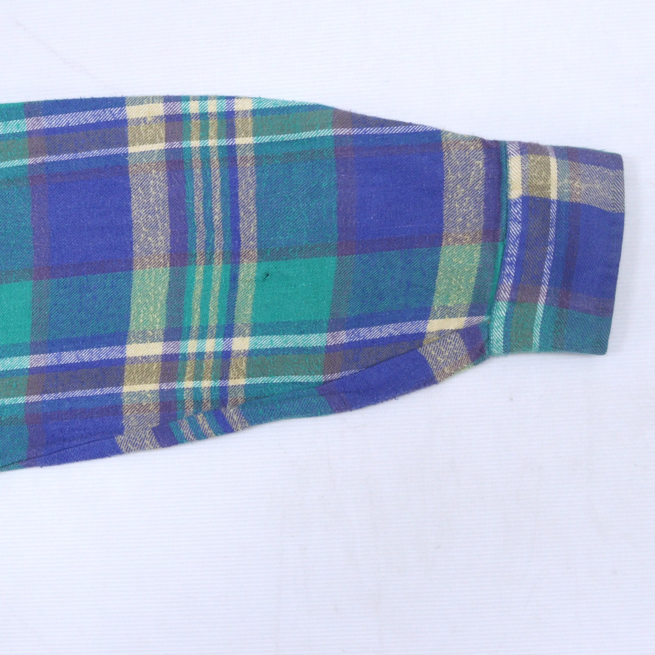 Highlander Flannel Checkered Shirt Green Purple