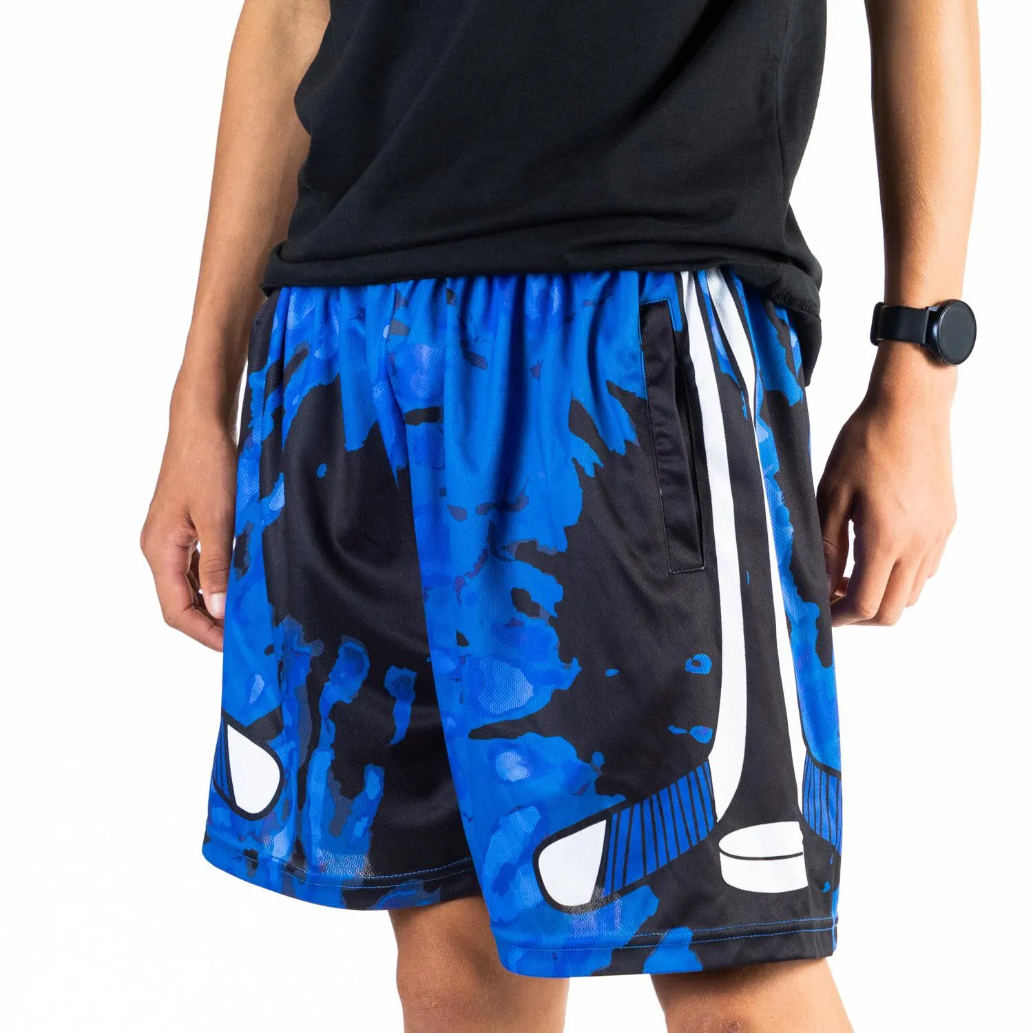 Hockey Beckett™ Shorts - Blue Tie-Dye 