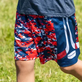 Hockey Beckett™ Shorts - Patriotic Digital Camo 