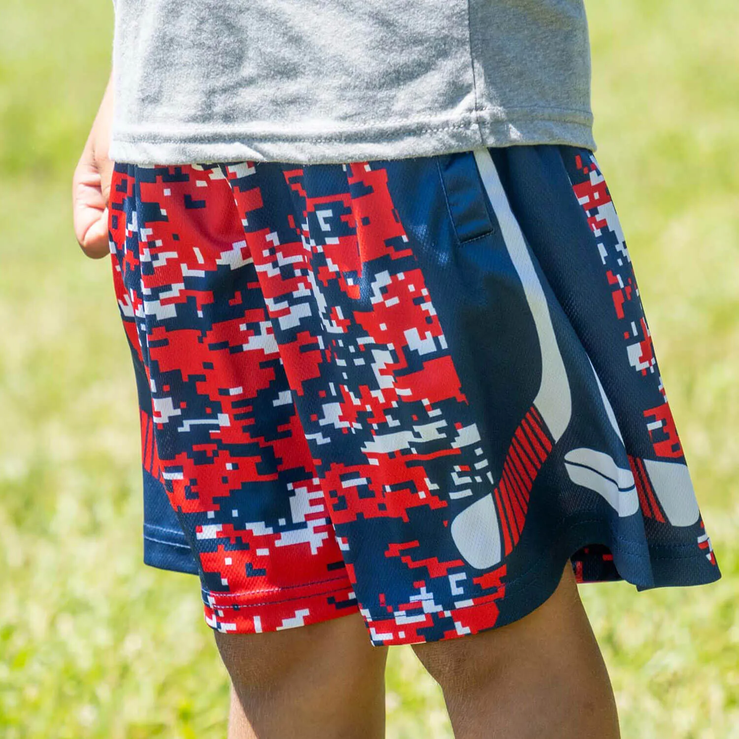 Hockey Beckett™ Shorts - Patriotic Digital Camo 