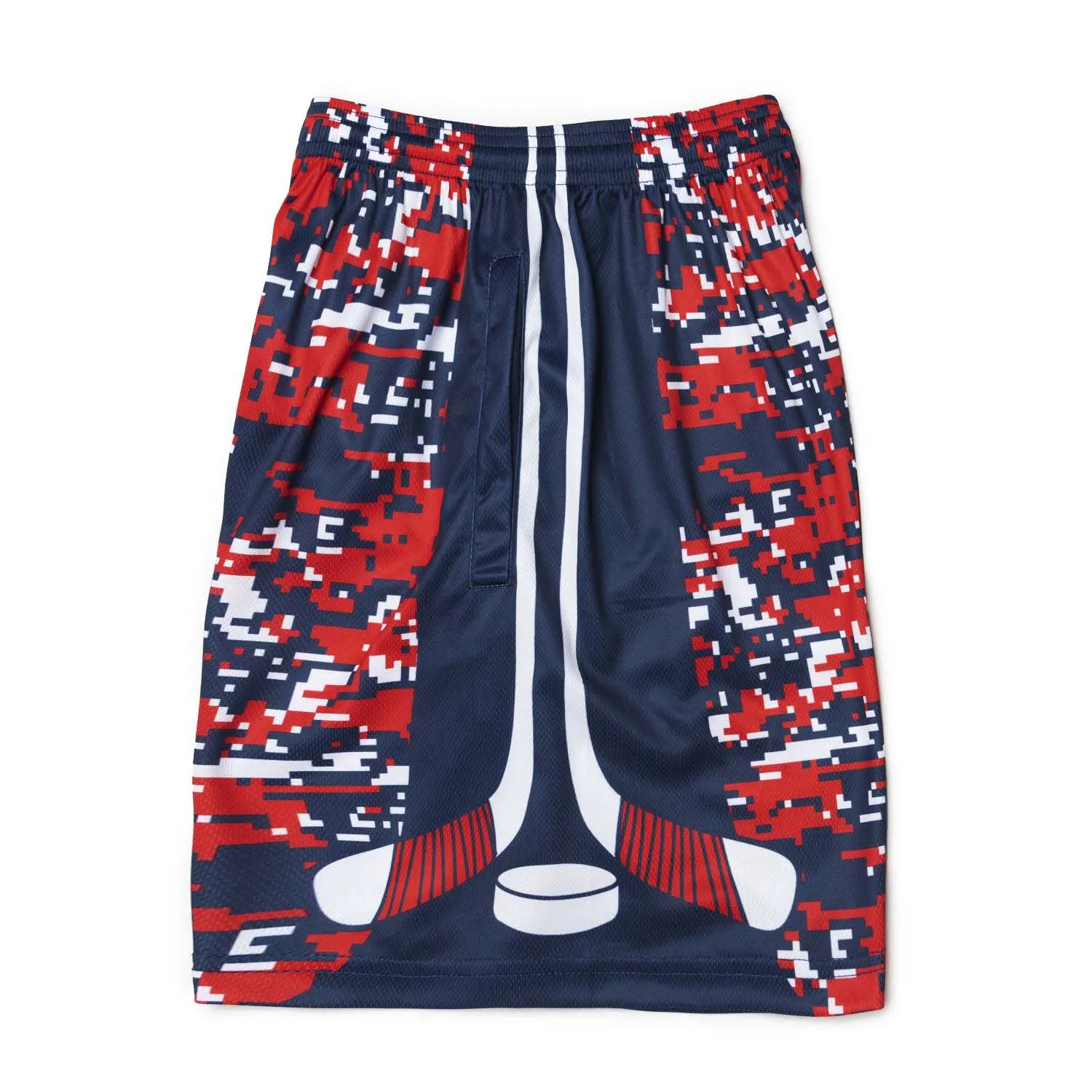 Hockey Beckett™ Shorts - Patriotic Digital Camo 