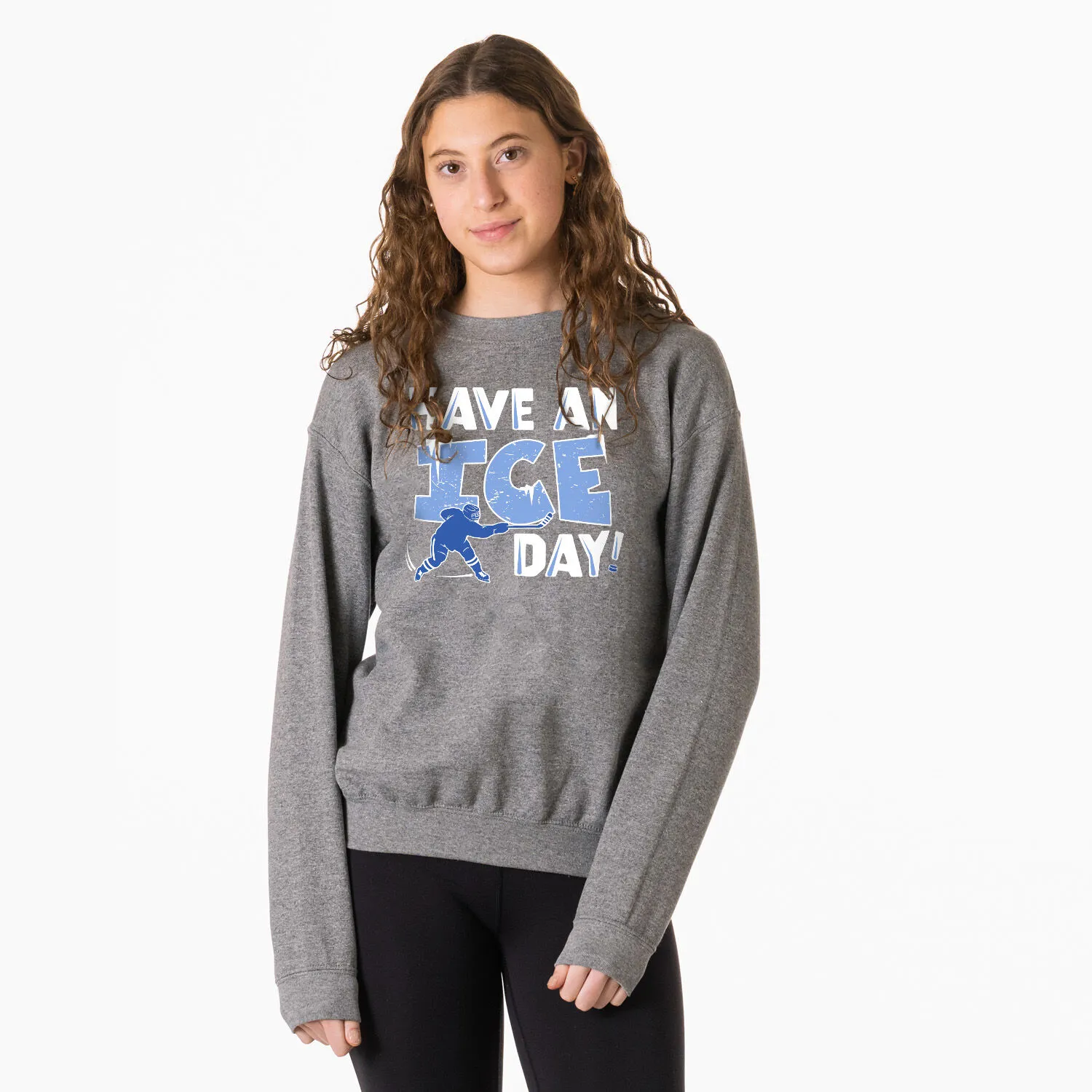 Hockey Crewneck Sweatshirt - Have An Ice Day 