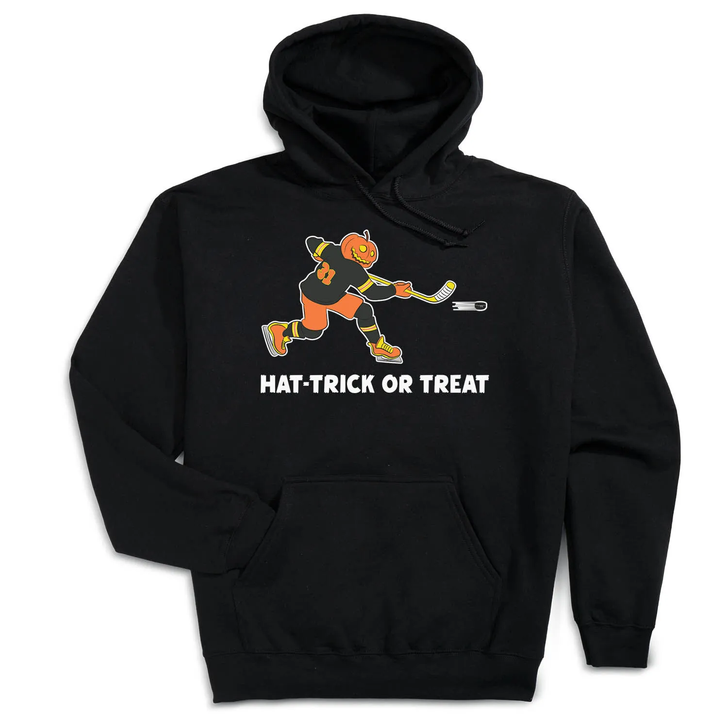 Hockey Hooded Sweatshirt - Hat-Trick or Treat 