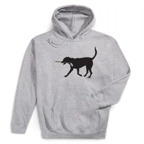 Hockey Hooded Sweatshirt - Howe the Hockey Dog 