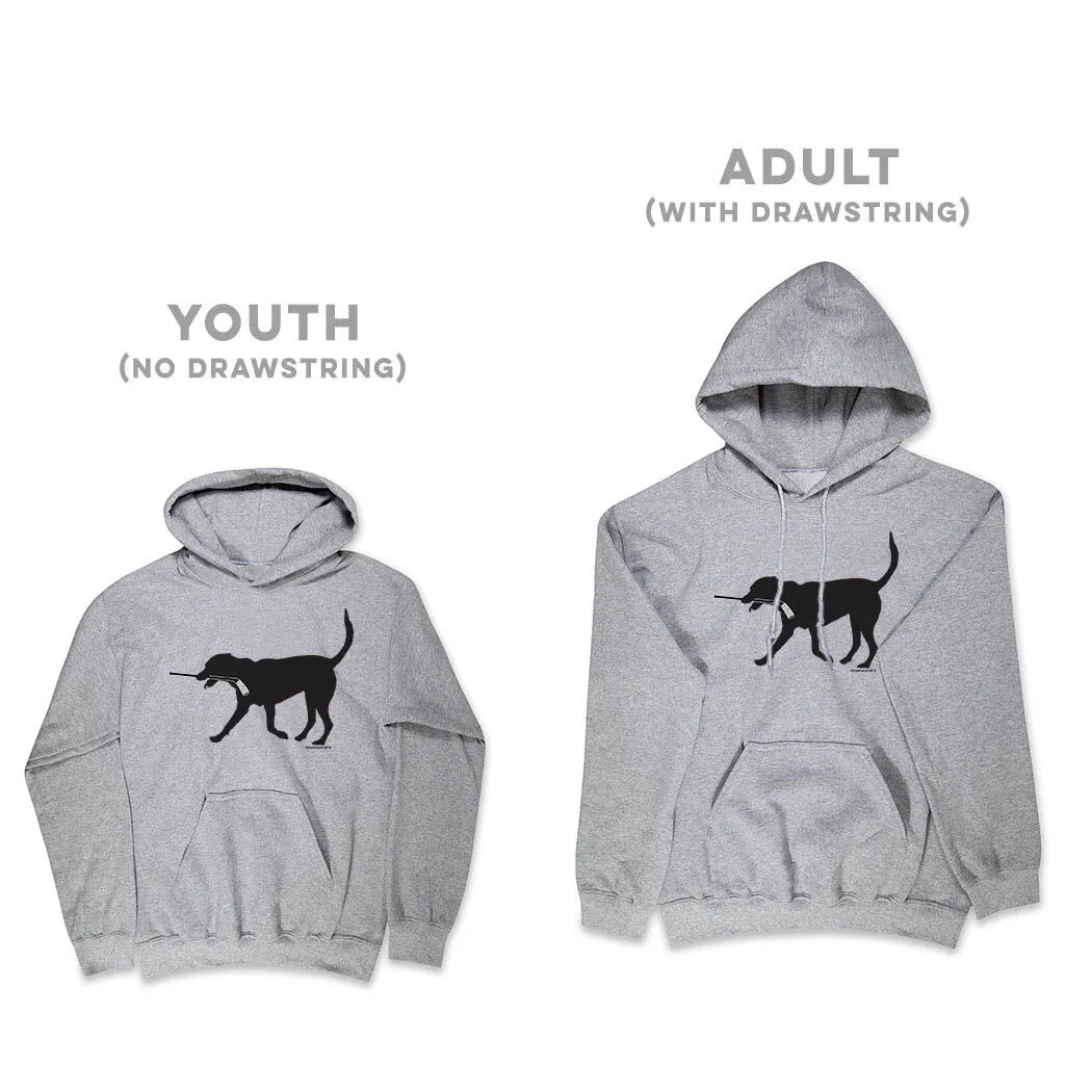 Hockey Hooded Sweatshirt - Howe the Hockey Dog 