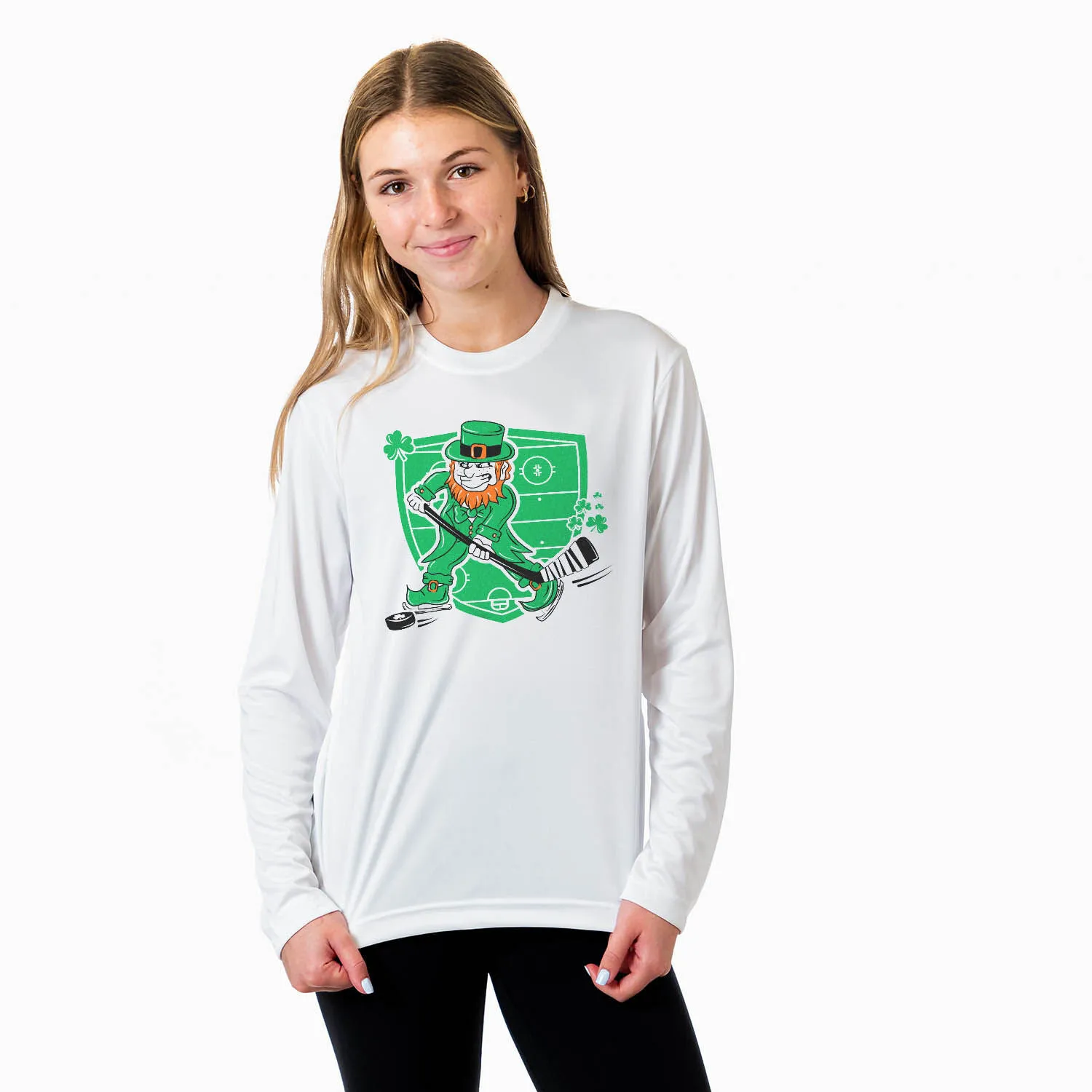 Hockey Long Sleeve Performance Tee - Celly O' Slapshot 