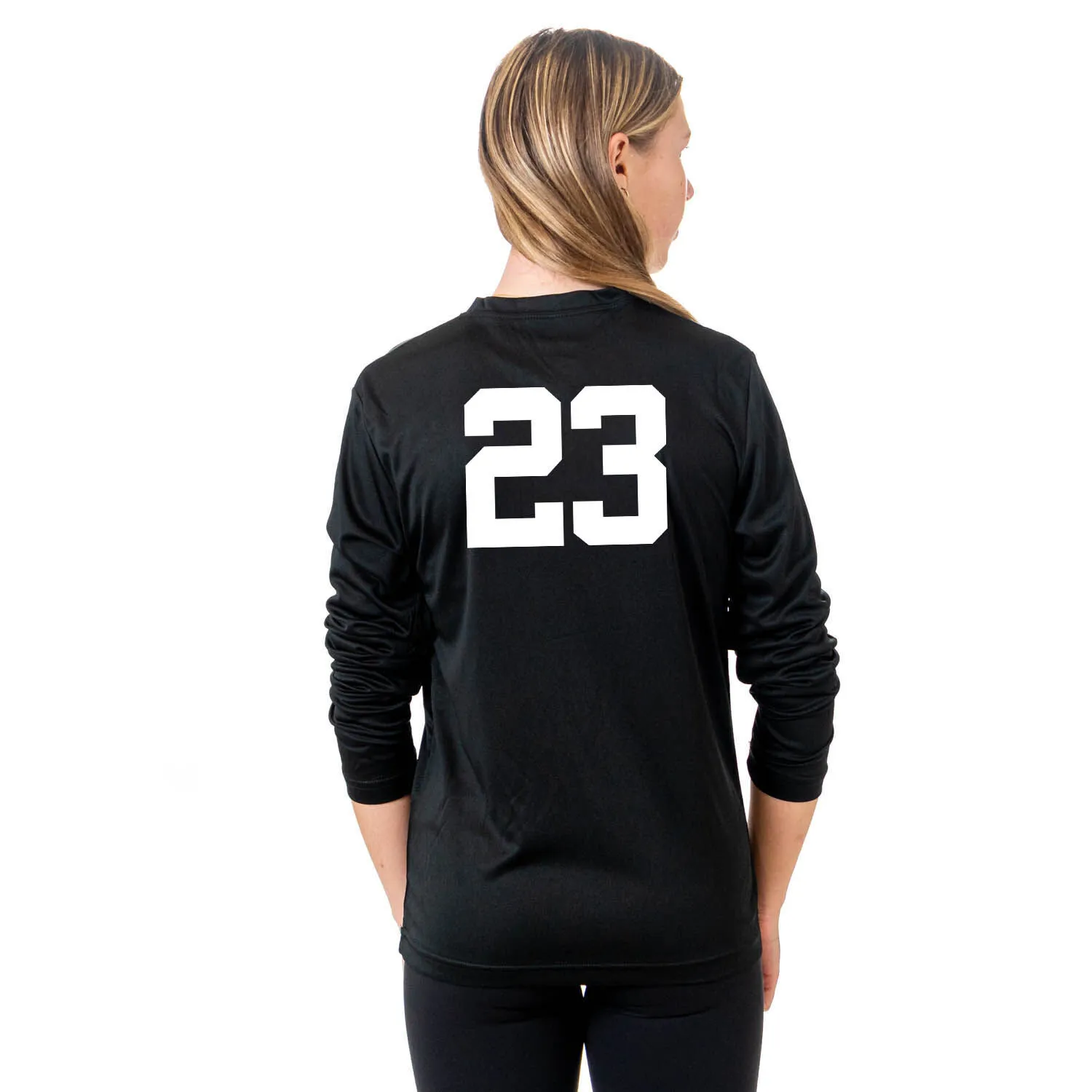 Hockey Long Sleeve Performance Tee - Hockey Girl Repeat 