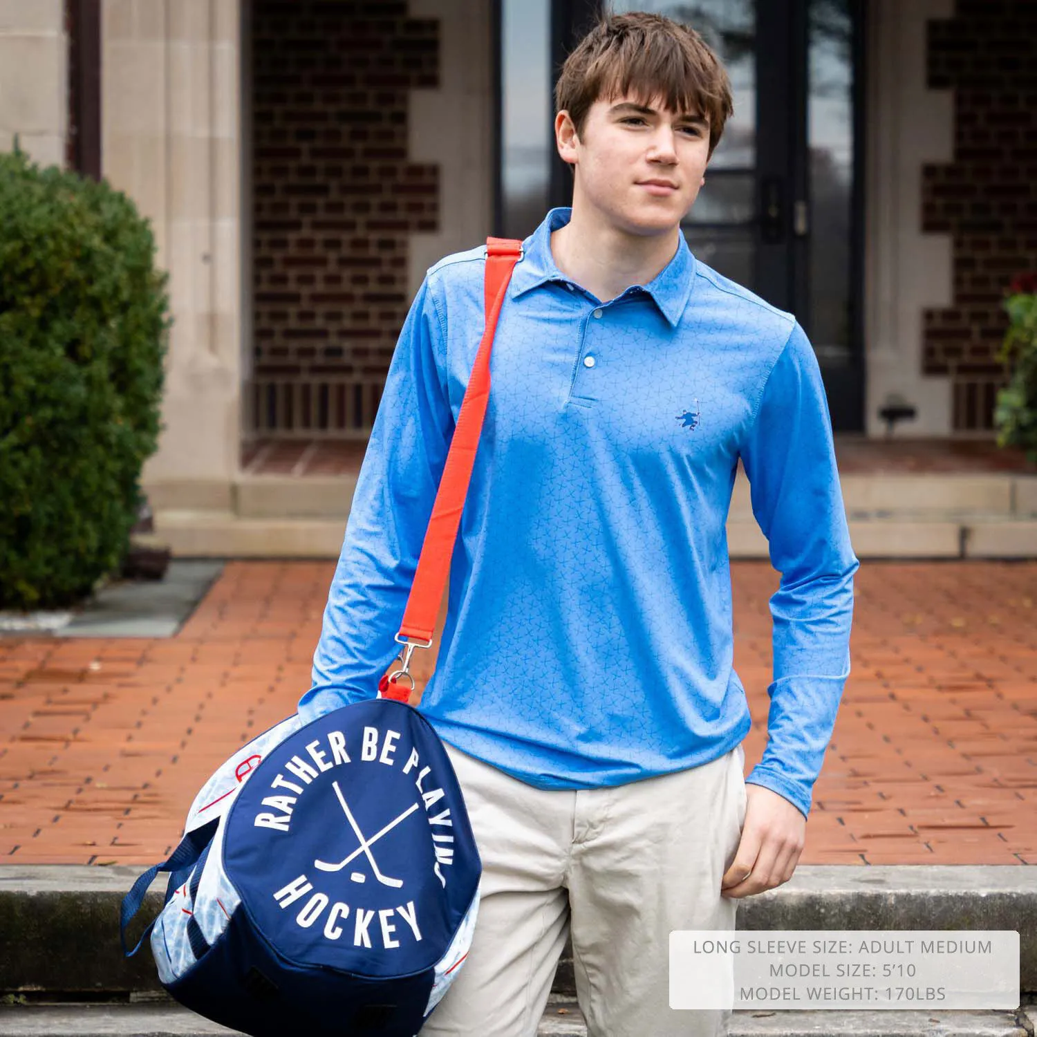 Hockey Long Sleeve Polo Shirt - Celly Hockey 