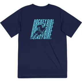 Hockey Short Sleeve Performance Tee - Hockey Girl Repeat 