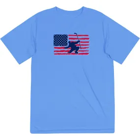 Hockey Short Sleeve Performance Tee - Hockey Land That We Love 