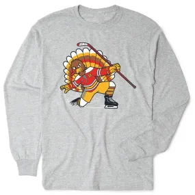 Hockey T-Shirt Long Sleeve - Cage Free Turkey Celly 