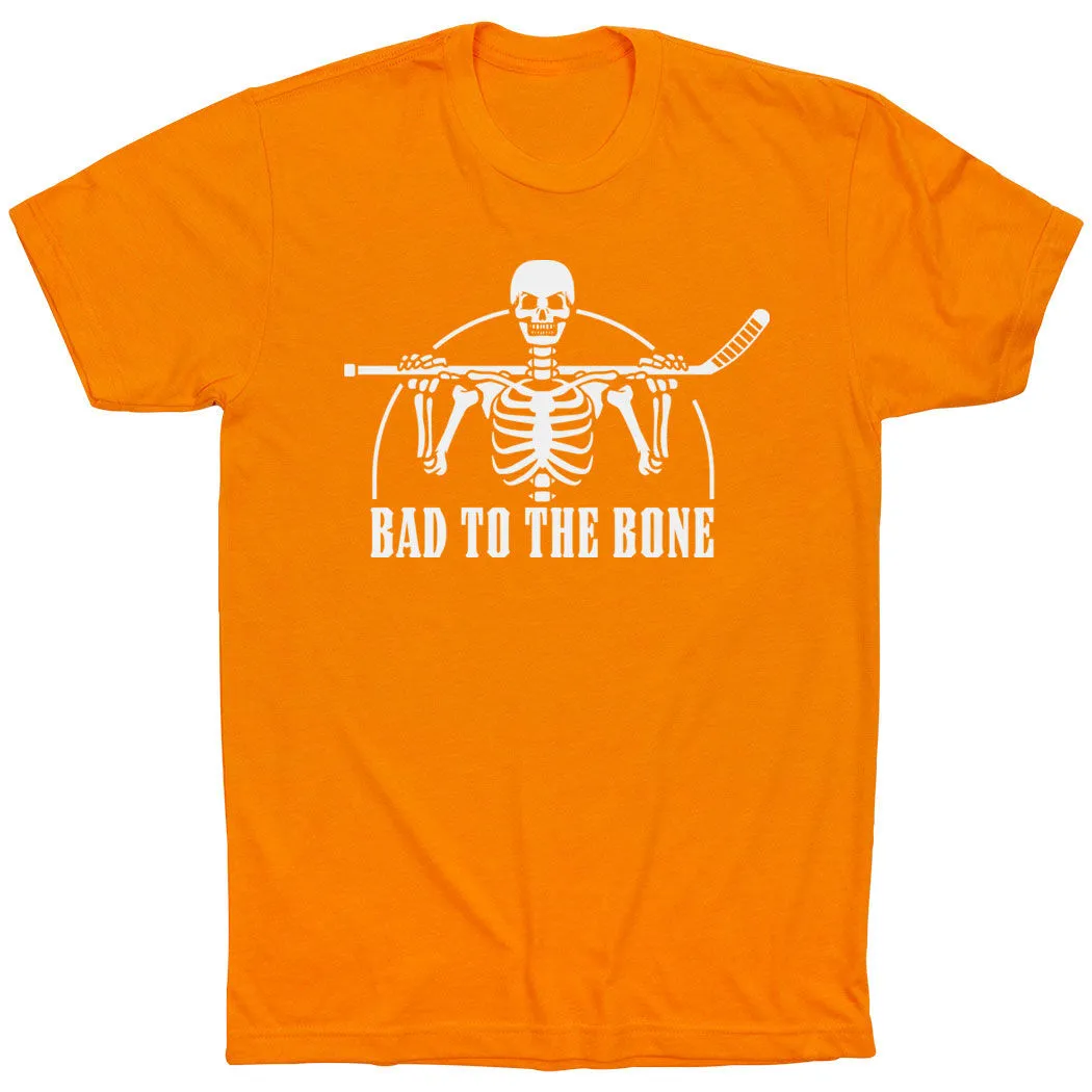 Hockey T-Shirt Short Sleeve - Bad To The Bone 