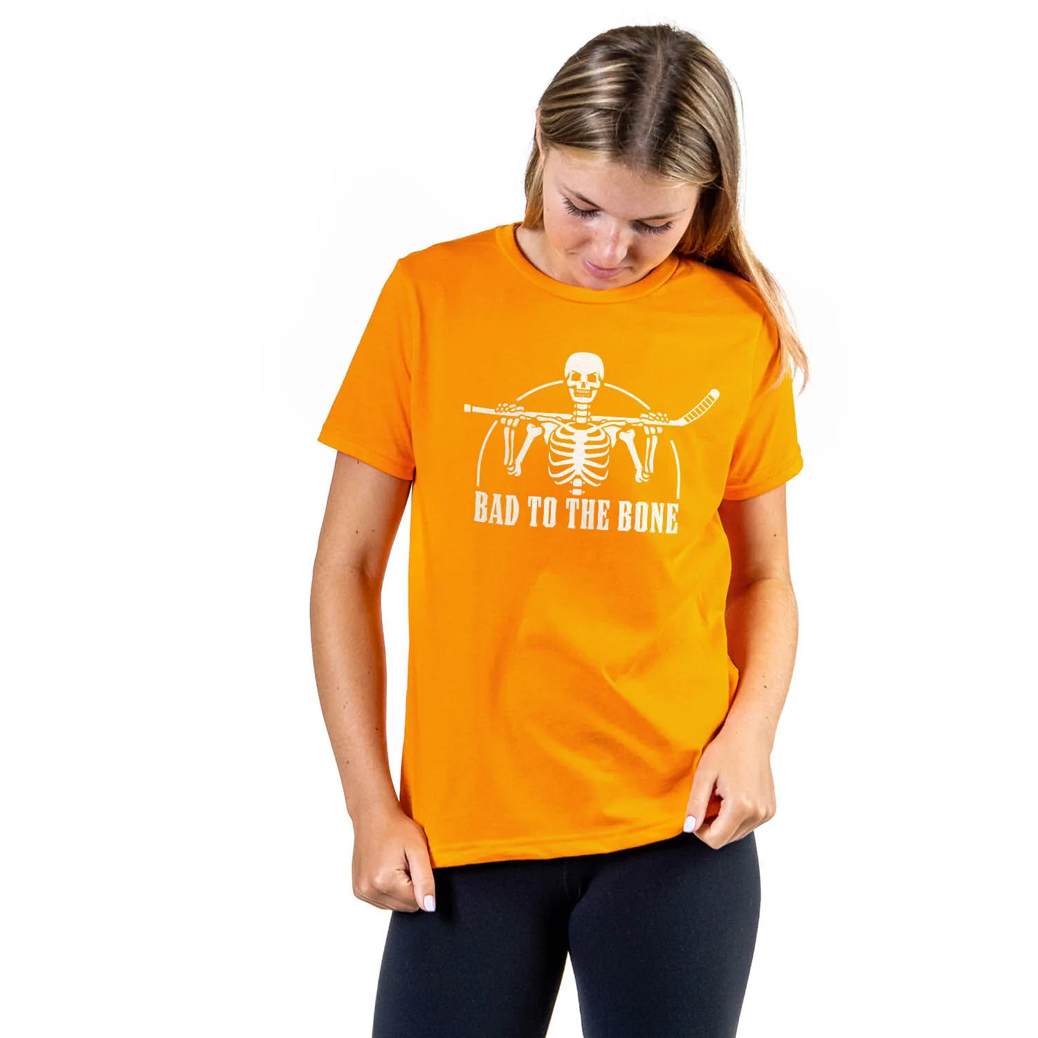 Hockey T-Shirt Short Sleeve - Bad To The Bone 