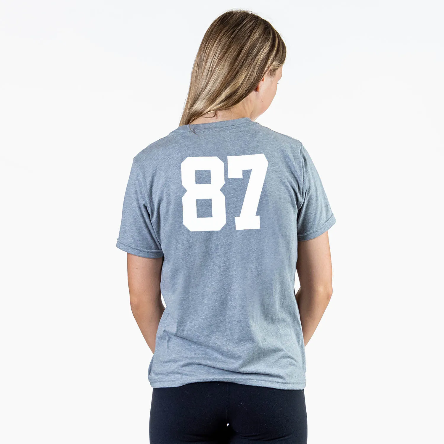 Hockey T-Shirt Short Sleeve - Hockey Girl Glitch 