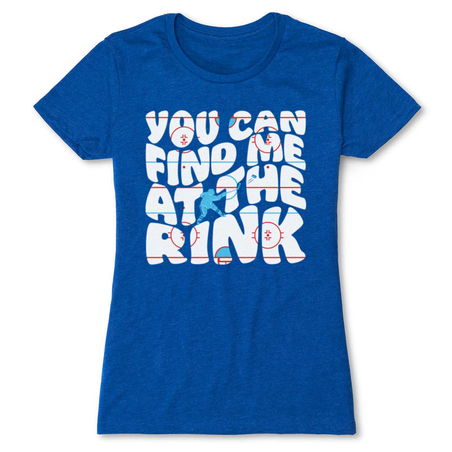 Hockey Women's Everyday Tee - You Can Find Me At The Rink 