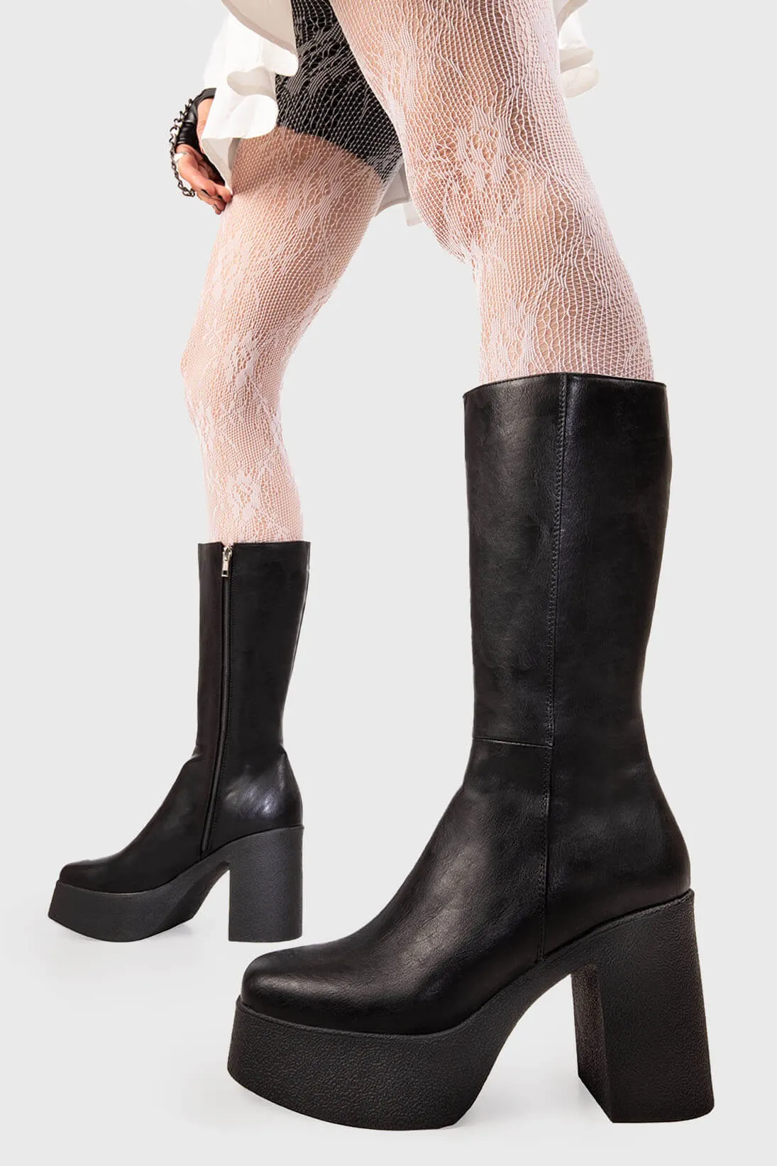 Holler Back Platform Calf Boots