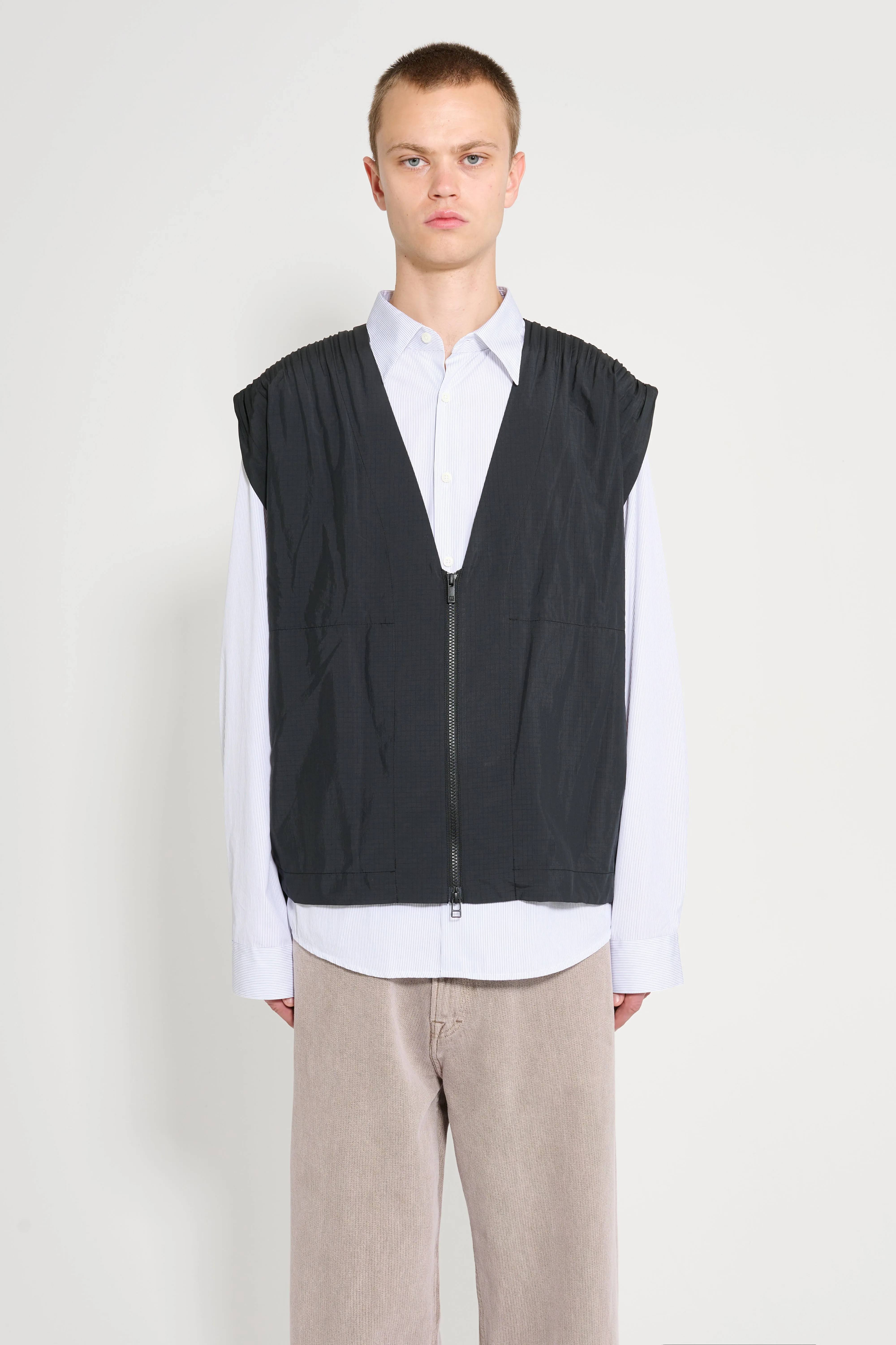 Homme Plissé Issey Miyake Cascade Vest Black