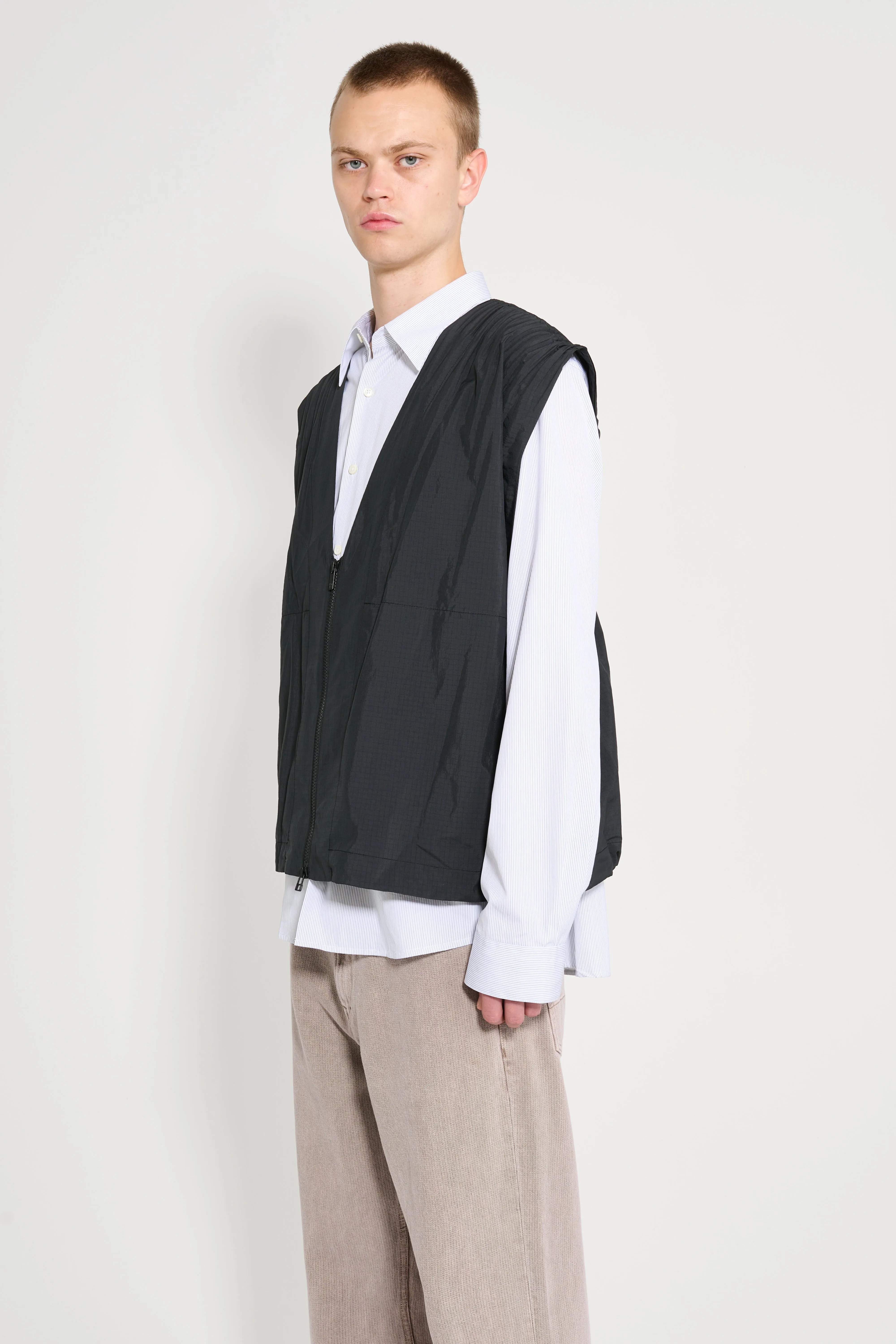 Homme Plissé Issey Miyake Cascade Vest Black