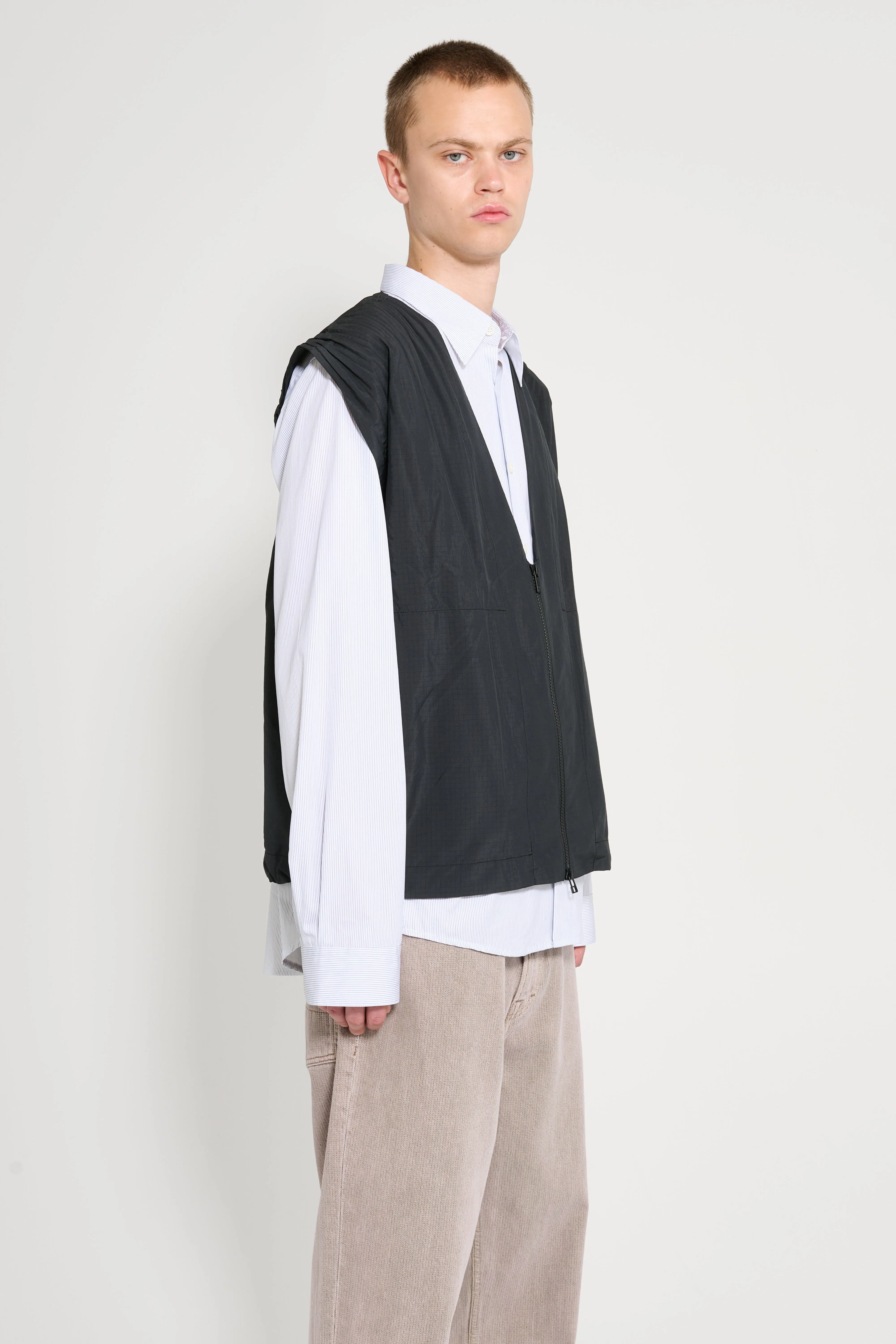 Homme Plissé Issey Miyake Cascade Vest Black