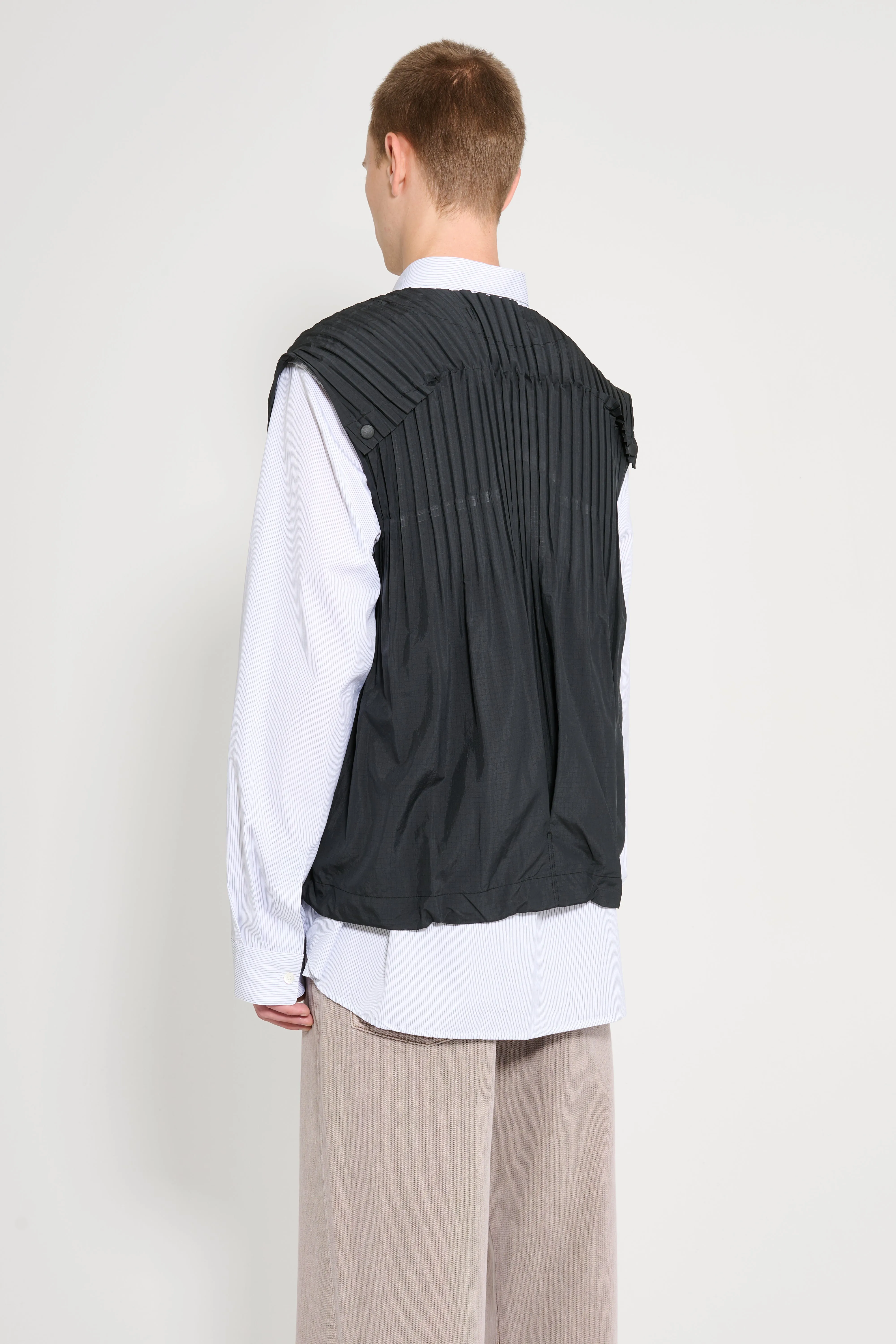 Homme Plissé Issey Miyake Cascade Vest Black