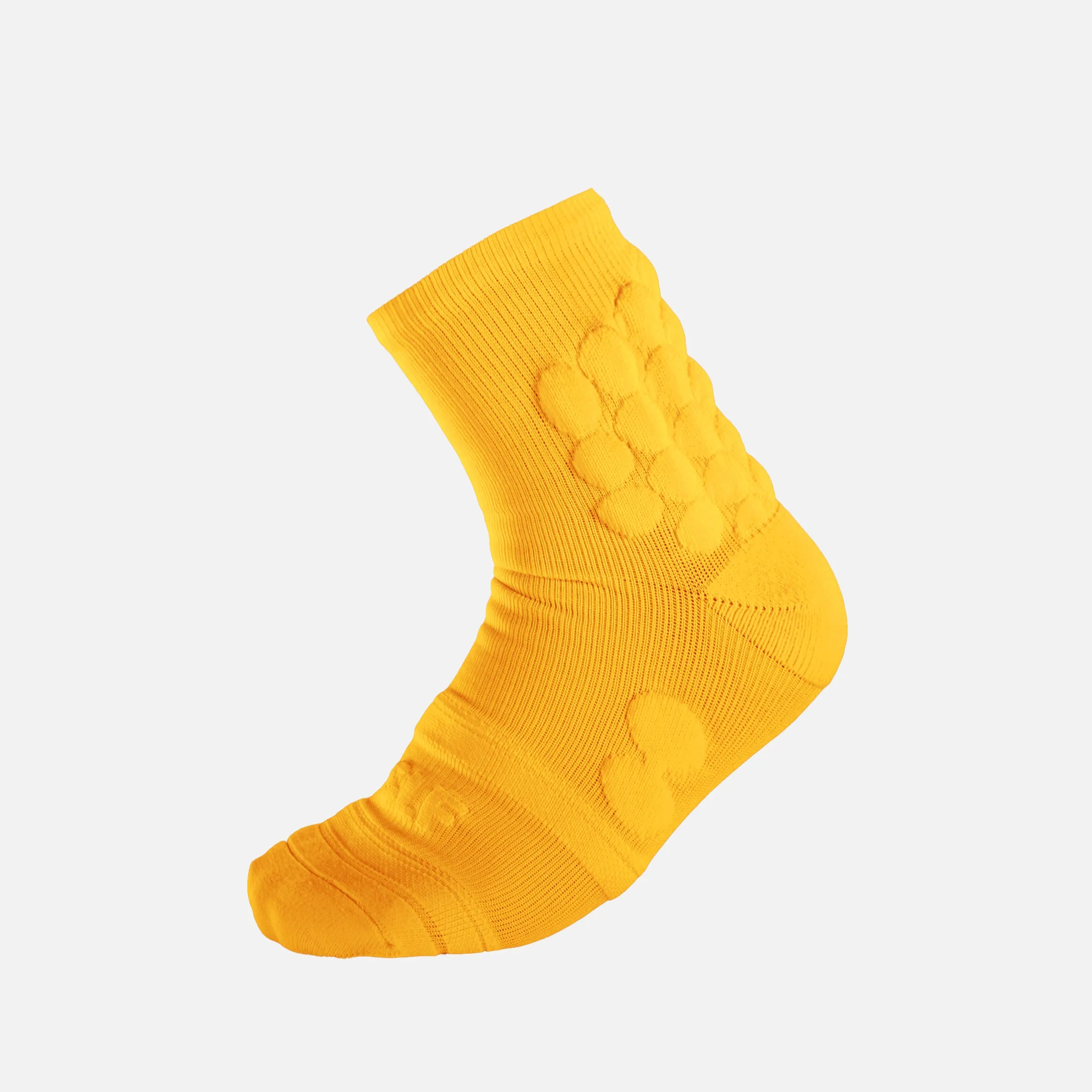 Hue Yellow Gold Football Padded Short Kids Socks