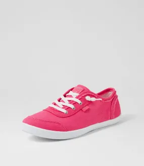 I LOVE BILLY Mynka Fuchsia Canvas Sneakers