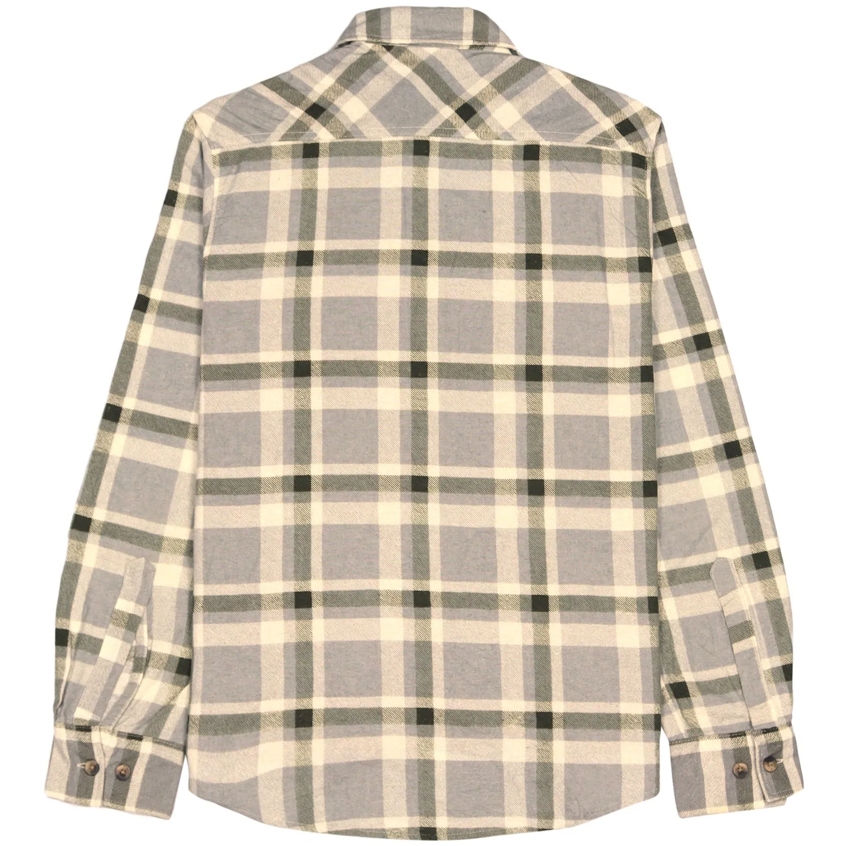 Identic Checkered Flannel Shirt Beige Green