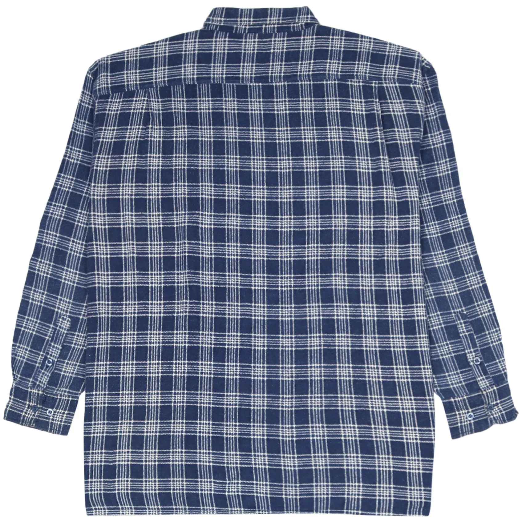 Identic Checkered Flannel Shirt Navy White