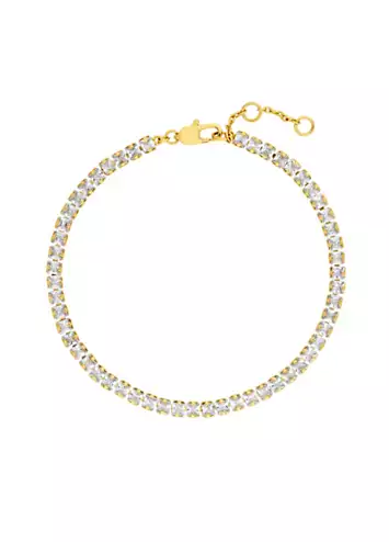 Inicio 14K Gold Plated Recycled Tennis Bracelet | Kaleidoscope