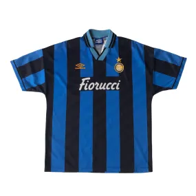 Inter Milan Umbro Original 1994/1995 Home Football Shirt Large