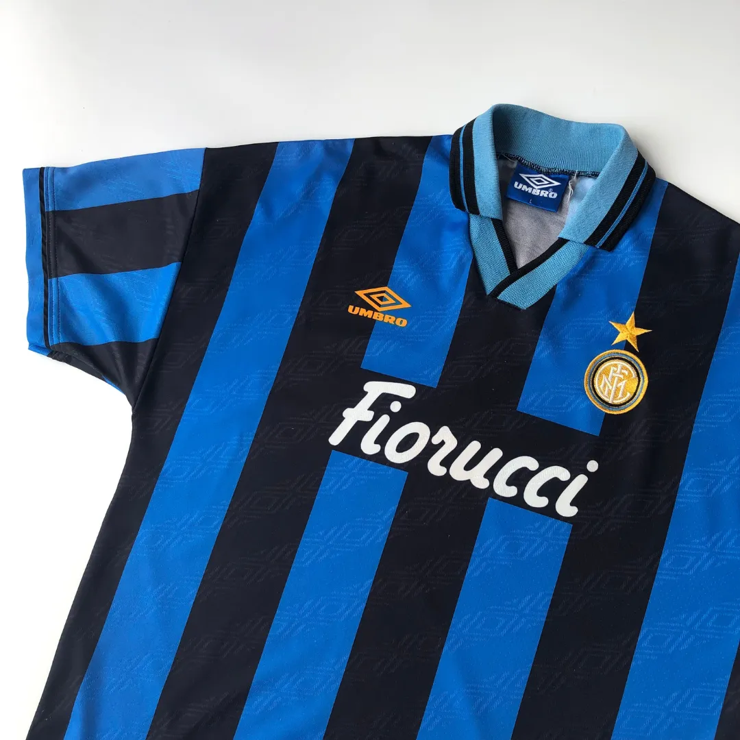 Inter Milan Umbro Original 1994/1995 Home Football Shirt Large