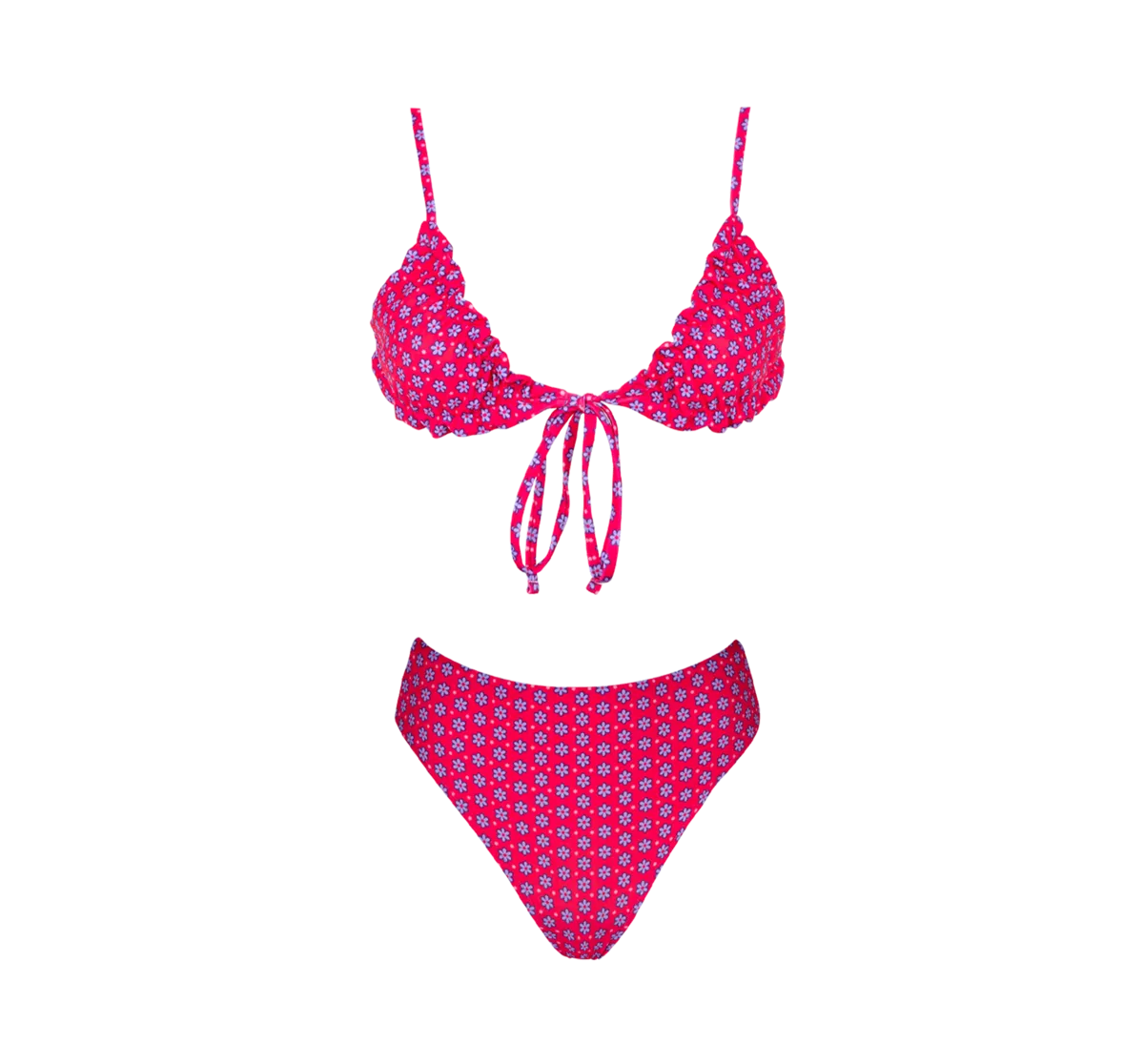 Ipanema High Waisted Bikini - Pink