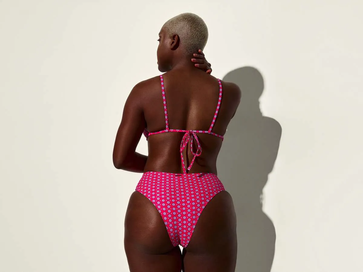 Ipanema High Waisted Bikini - Pink