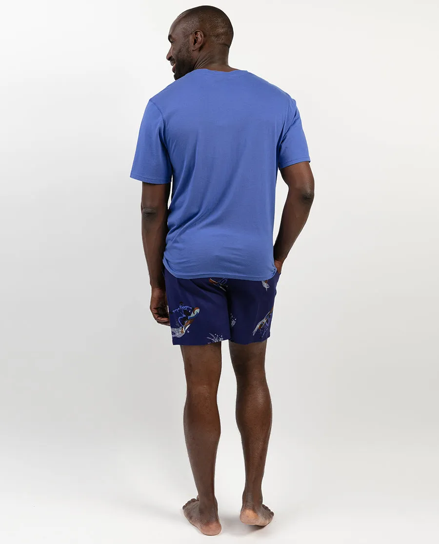 Jamie Snowboarder Print Shorts