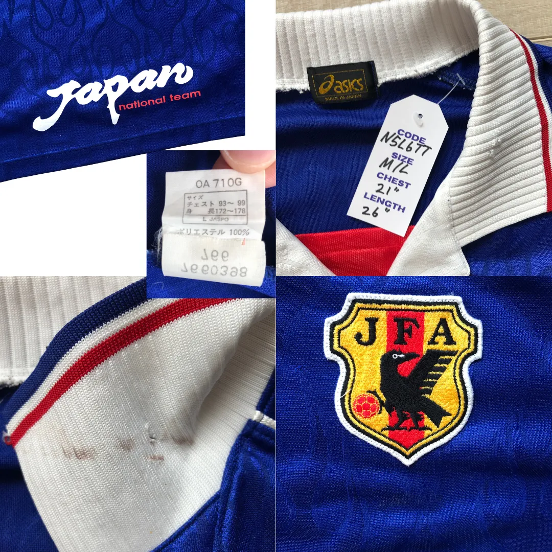 Japan Original Home Football Shirt 1998/1999 Asics Medium/Large