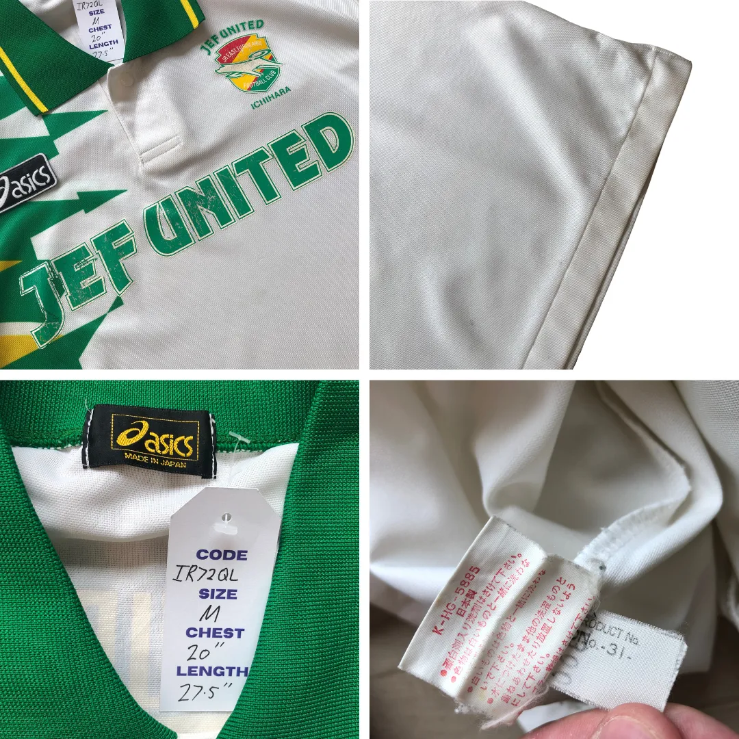 JEF United Ichihara J-League Asics 1993/1994 Away Vintage Football Shirt Medium