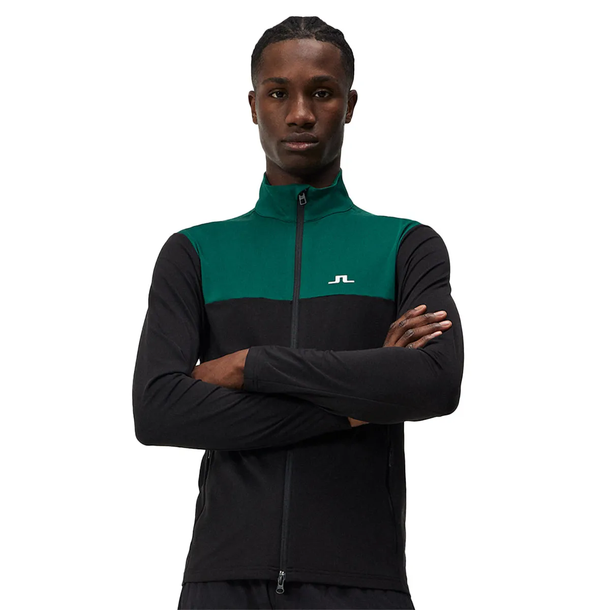 J.Lindeberg Men's Banks Full Zip Golf Midlayer