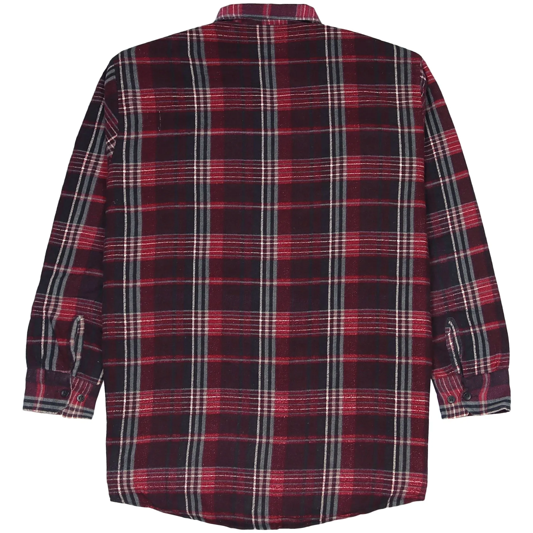 John F. Gee Checkered Flannel Shirt Red Black