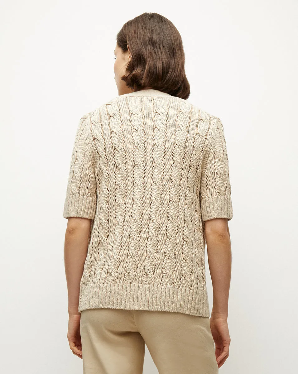 Julietta Silk-Linen Cardigan