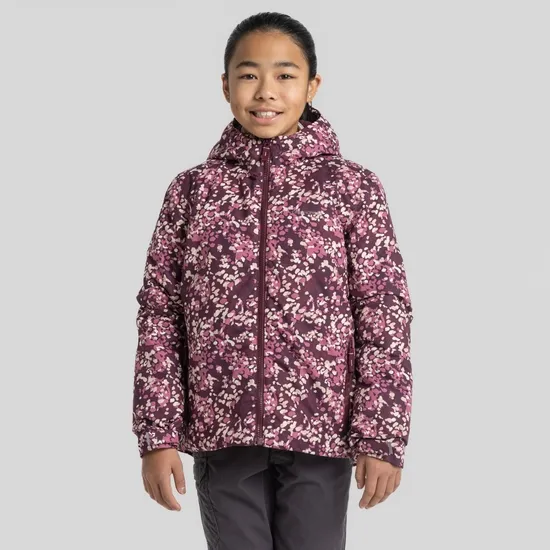 Kid's Brosna Jacket - Deep Violet Print | Craghoppers UK