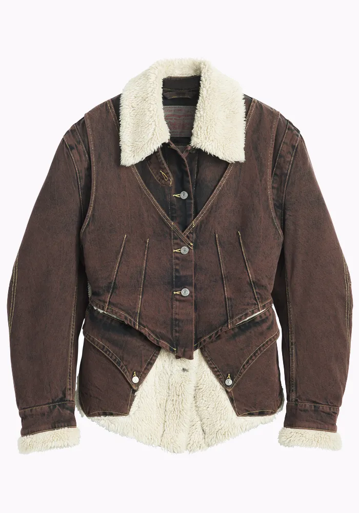 KIKO KOSTADINOV x LEVI'S 000GN-0000 FAUN DUAL JACKET BROWN (New season FW24)