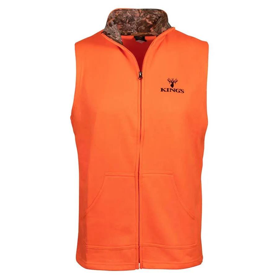 King's Camo Men's Full Zip Poly Vest