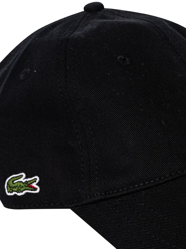 Lacoste Side Logo Baseball Cap - Black