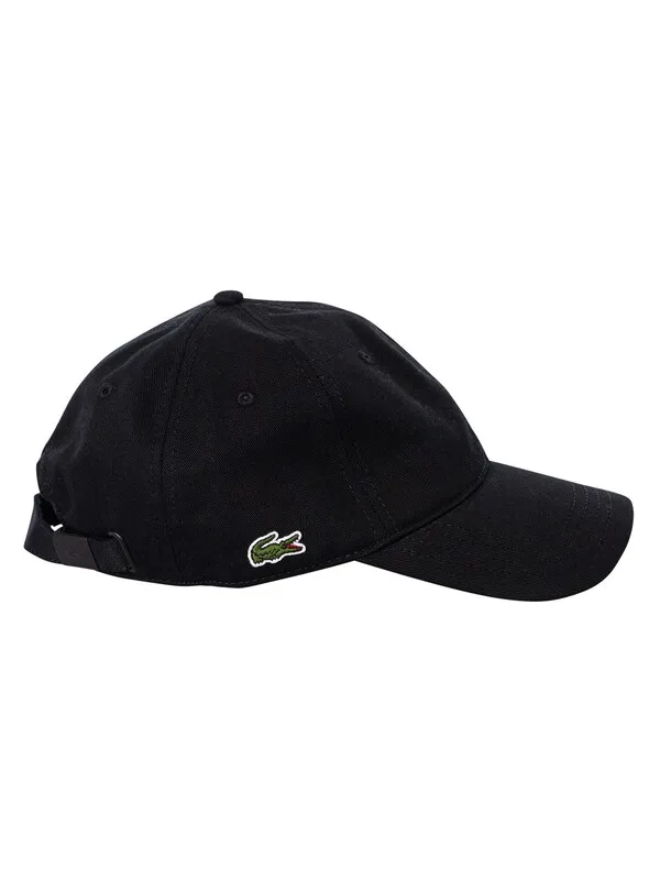 Lacoste Side Logo Baseball Cap - Black