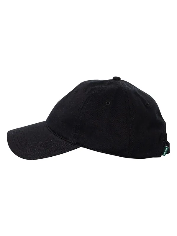 Lacoste Side Logo Baseball Cap - Black