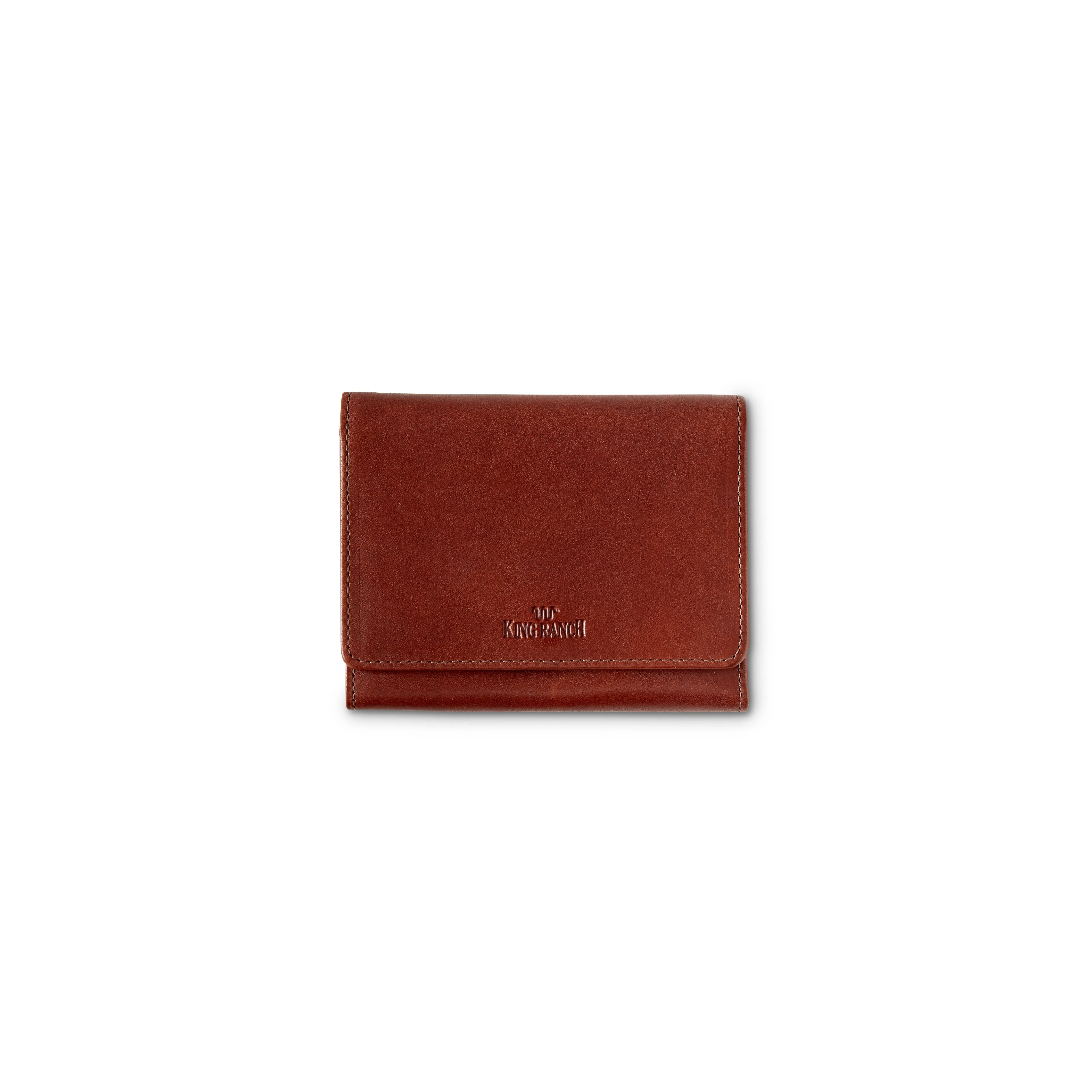 Ladies' Leather Tri-Fold Clutch Wallet