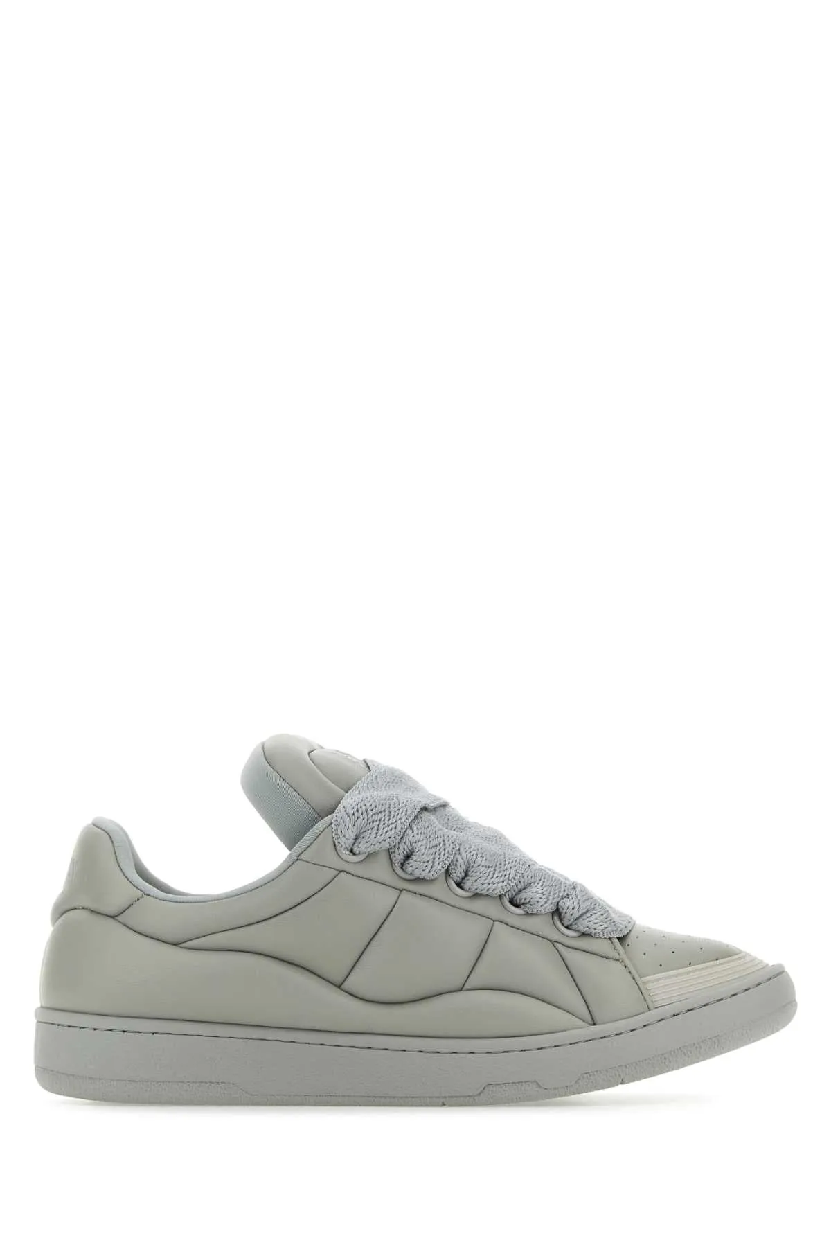 Lanvin Grey Leather Curb Xl Sneakers