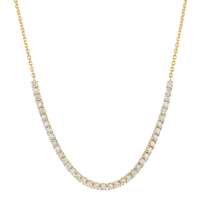 Large Diamond Tennis Chain Necklace