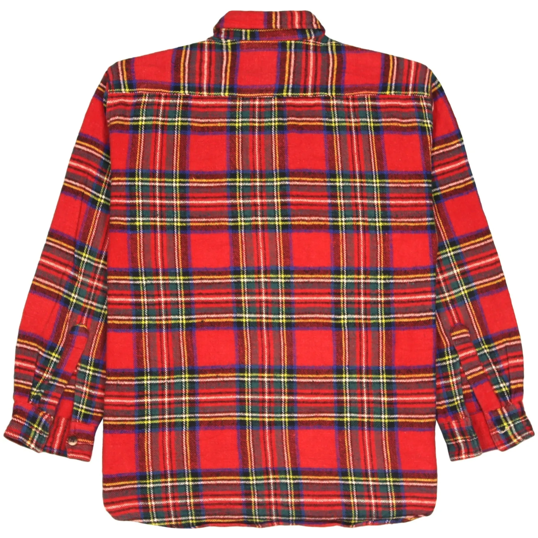 Le Frog Checkered Flannel Shirt Red Navy Yellow