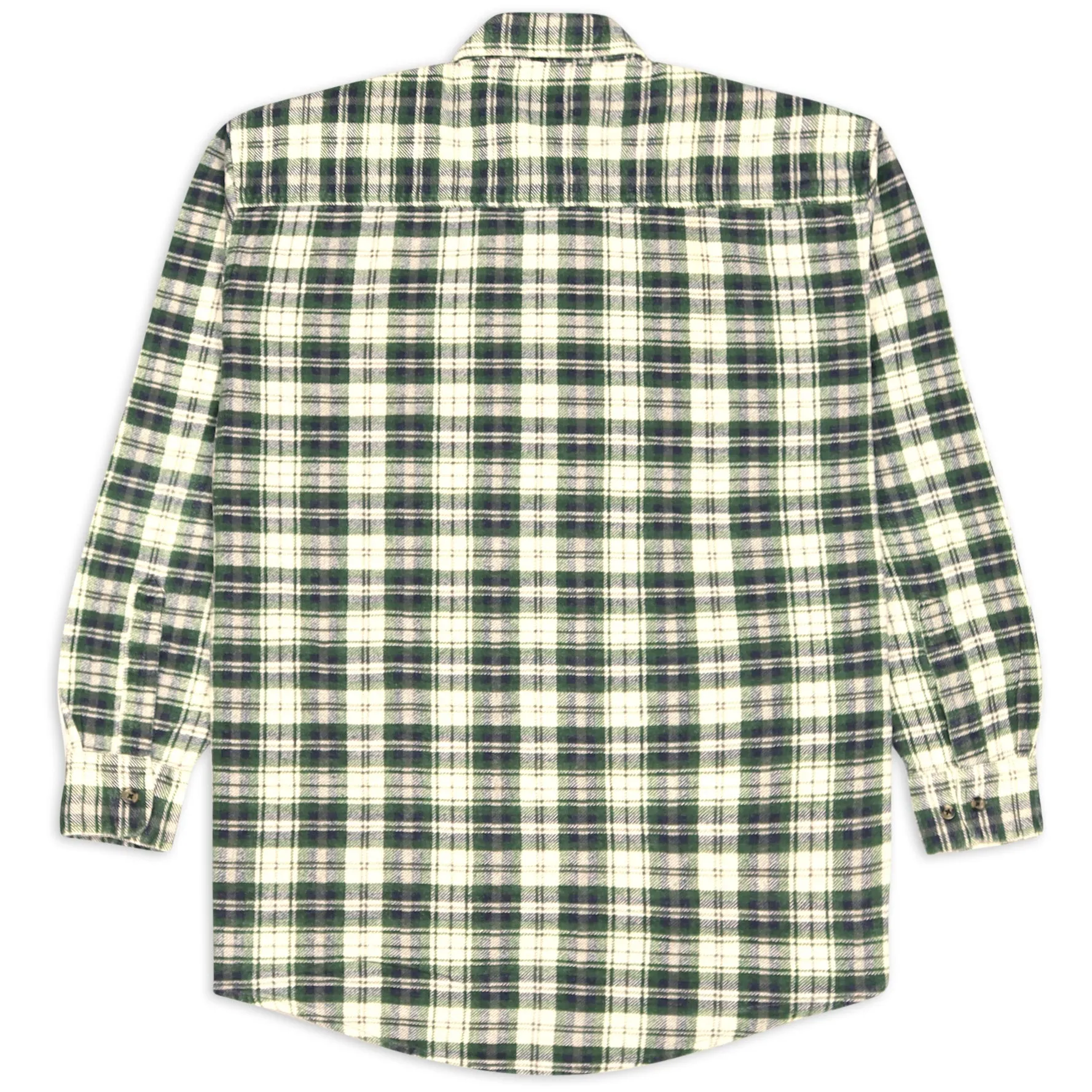 Leeds Checkered Flannel Shirt Green Beige